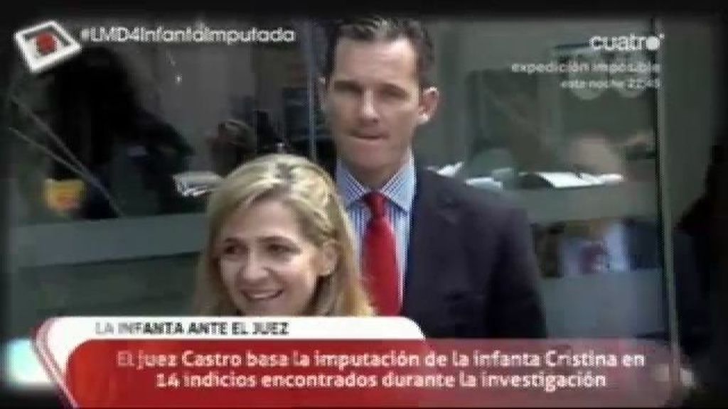 El juez Castro no cree que la infanta Cristina no supiera de los negocios de Urdangarín
