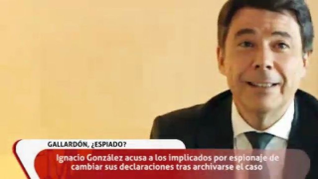 Ignacio González echa balones fuera del espionaje a Gallardón