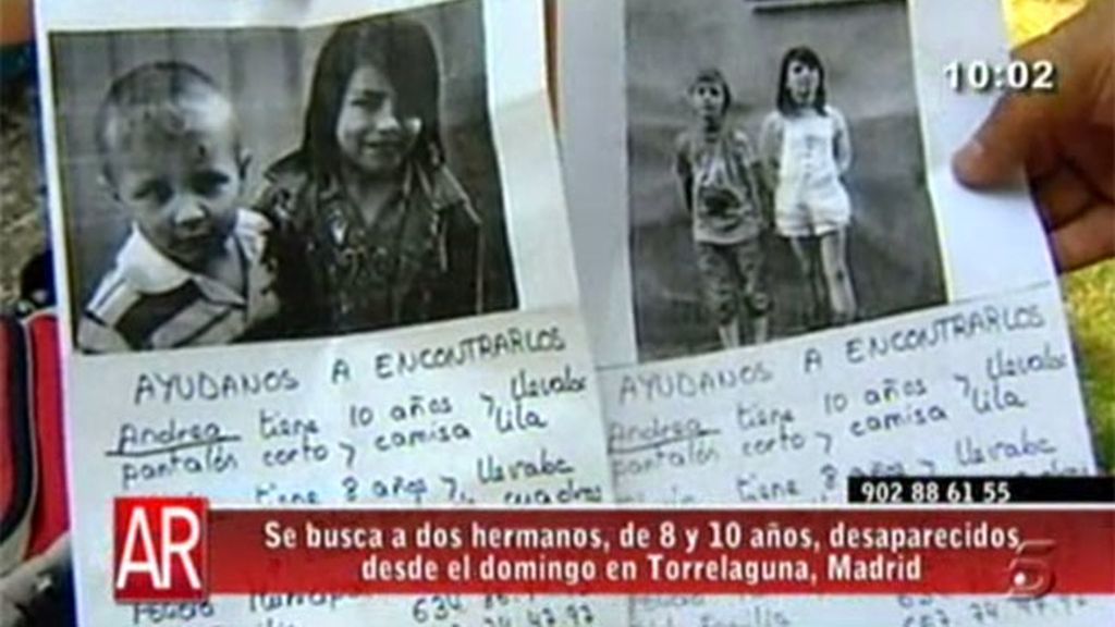Desaparecen dos niños en Madrid