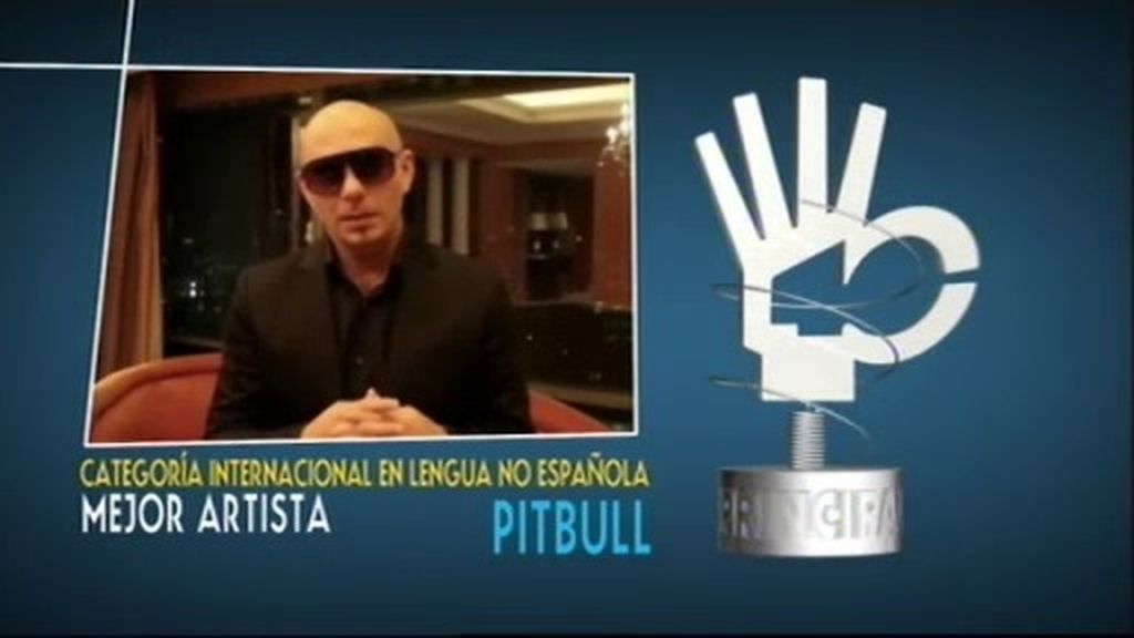 Pitbull, mejor artista de lengua no española