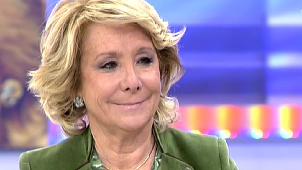 Esperanza Aguirre, a Ana Rosa: "Tienes unos hijos de la edad de mis nietos"