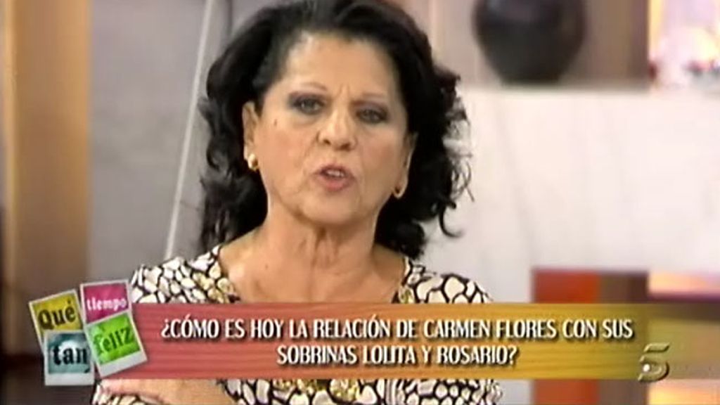 Carmen Flores, sobre sus sobrinas
