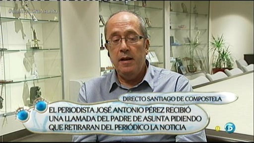 Alfonso pidió a 'El Correo Gallego' retirar la noticia de la muerte de su hija