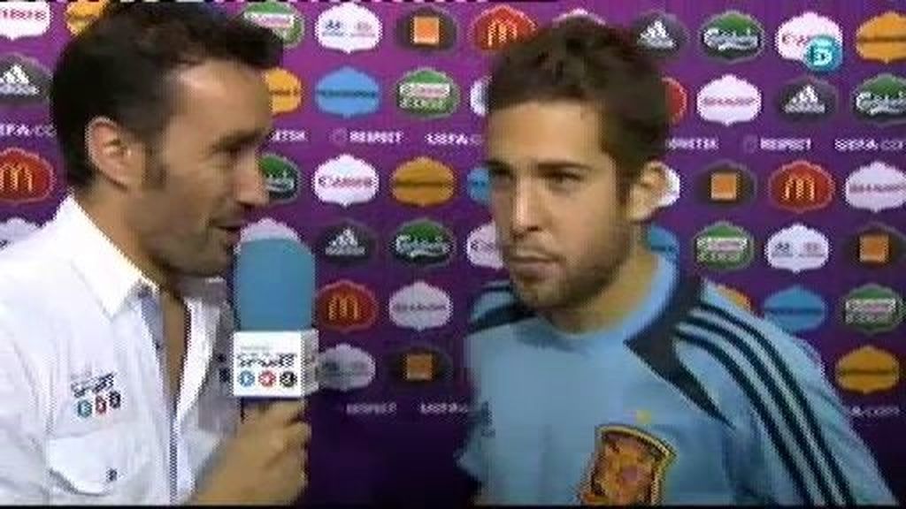 Jordi Alba: “Ramos ha callado muchas bocas hoy”
