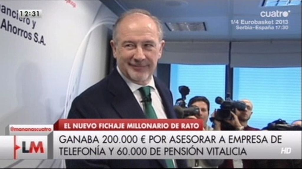 Rato de imputado por ‘Bankia’ a contratado por el ‘Santander’