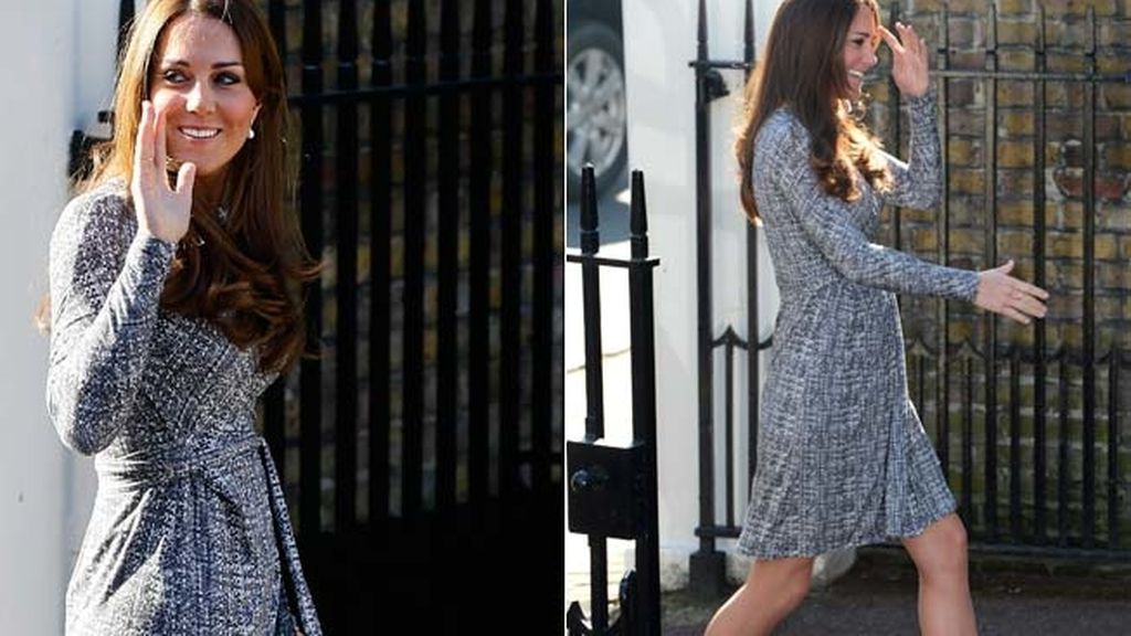 La Duquesa de Cambridge luce tripa en su cuarto mes de embarazo
