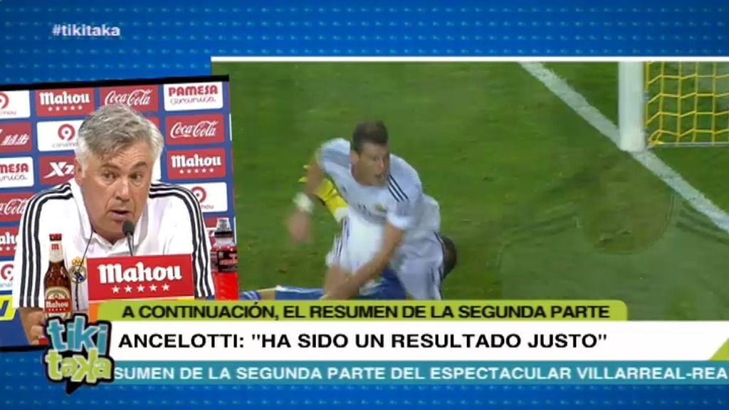 Ancelotti, sobre el empate con el Villarreal: "Ha sido un resultado justo"