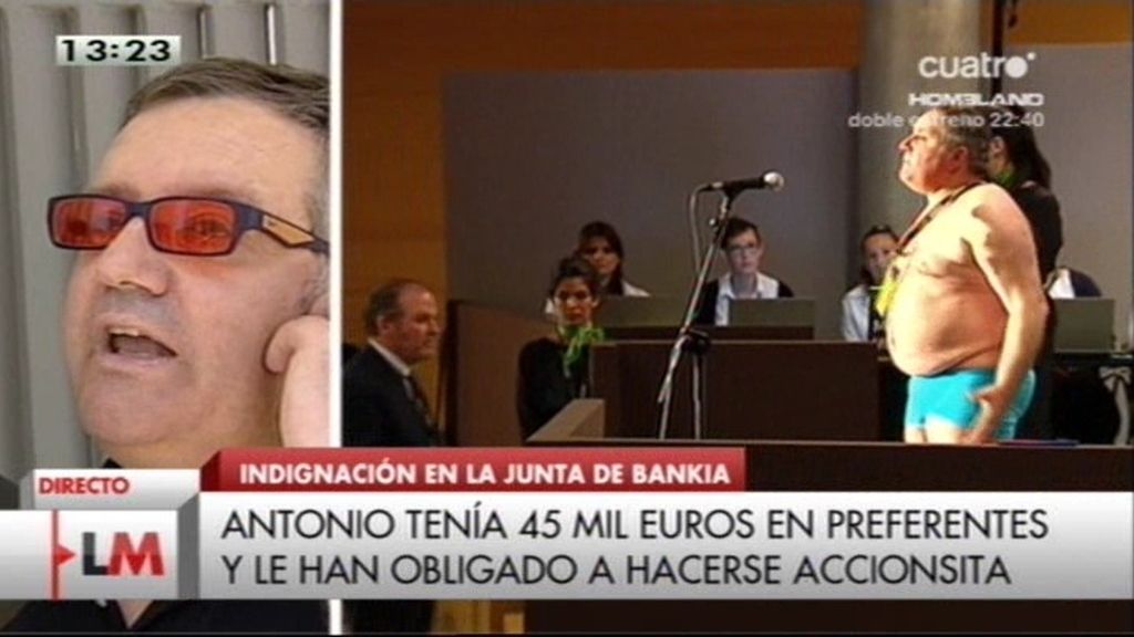 “Me desnudé ante Goirigolzarri en la Junta de Bankia para que me hagan caso”