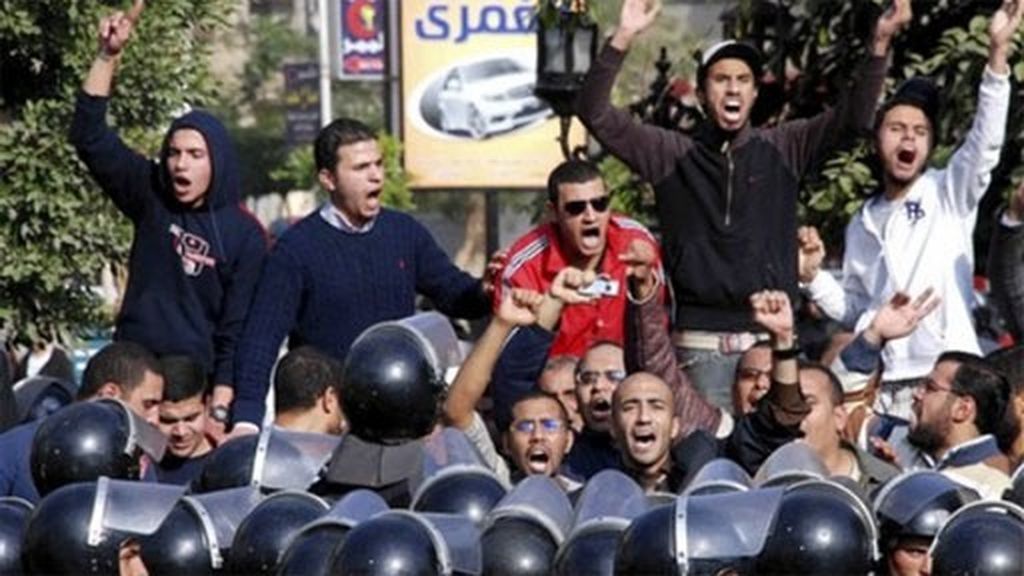 Ira en Egipto contra Mubarak