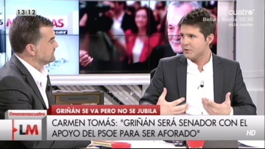 Maíllo (IU), sobre la dimisión de Griñán:  “Si se quiere ir de la política, que se vaya para todo”