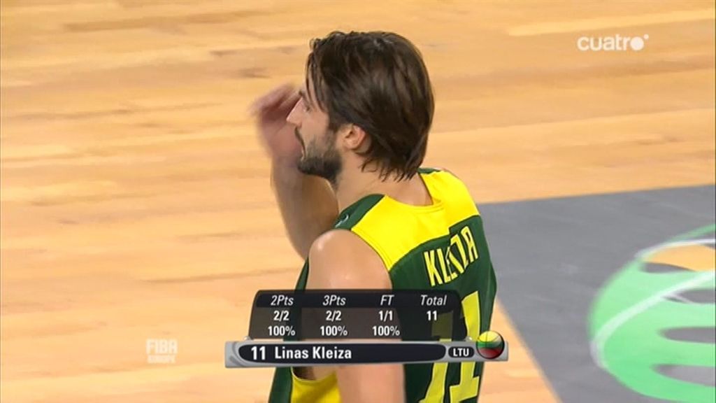 Kleiza, en estado de gracia ante Francia