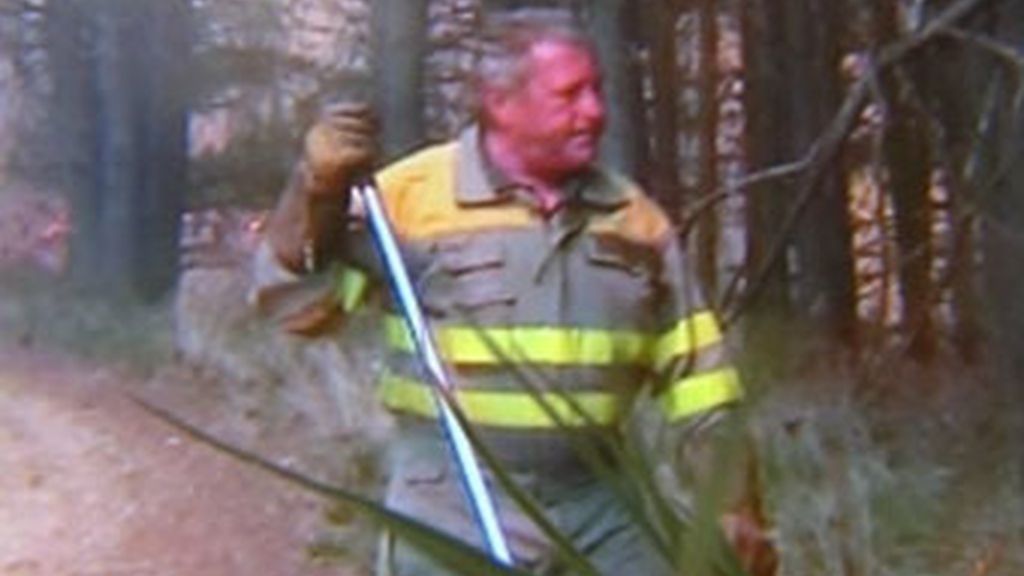 Muere un brigadista en el incendio forestal de Orense