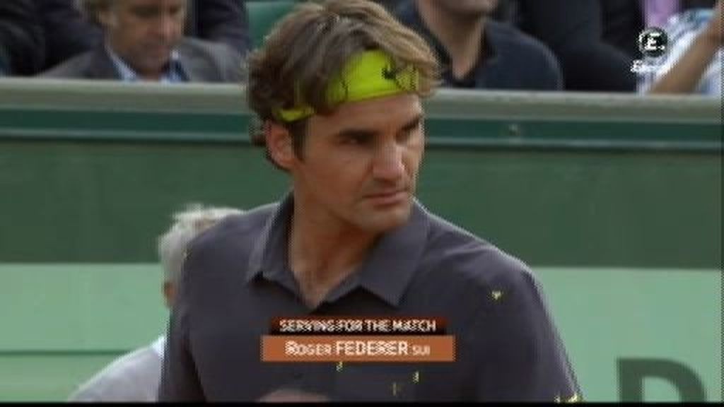 El punto de la victoria de Federer