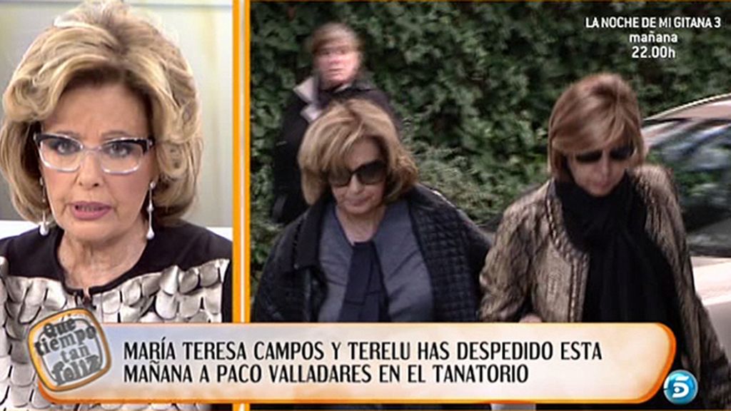 Terelu acompaña a su madre en el homenaje a Paco Valladares