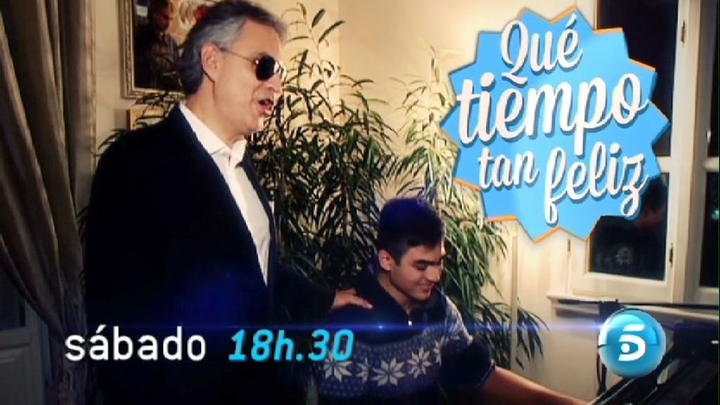 Andrea Bocelli, en 'Qué tiempo tan feliz'