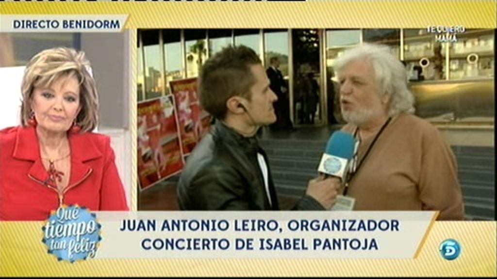 Juan Antonio Leiro, organizador del concierto de Pantoja: "Va a hacer un gran concierto"