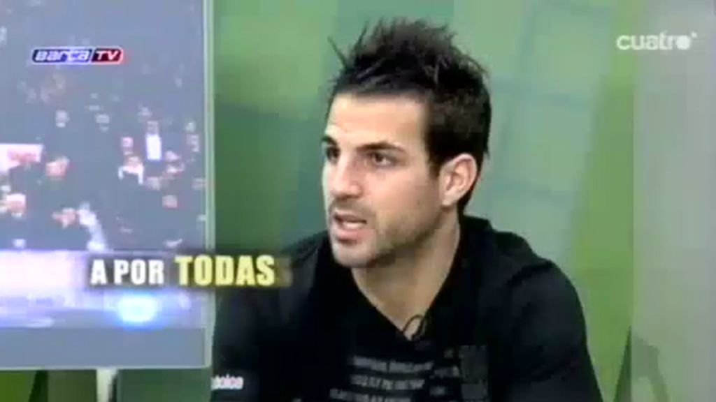 Cesc se estrena en el Bernabeu como barcelonista
