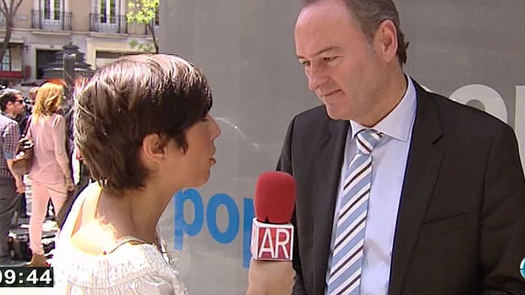 Alberto Fabra: "No hay nadie desalentado en el PP"