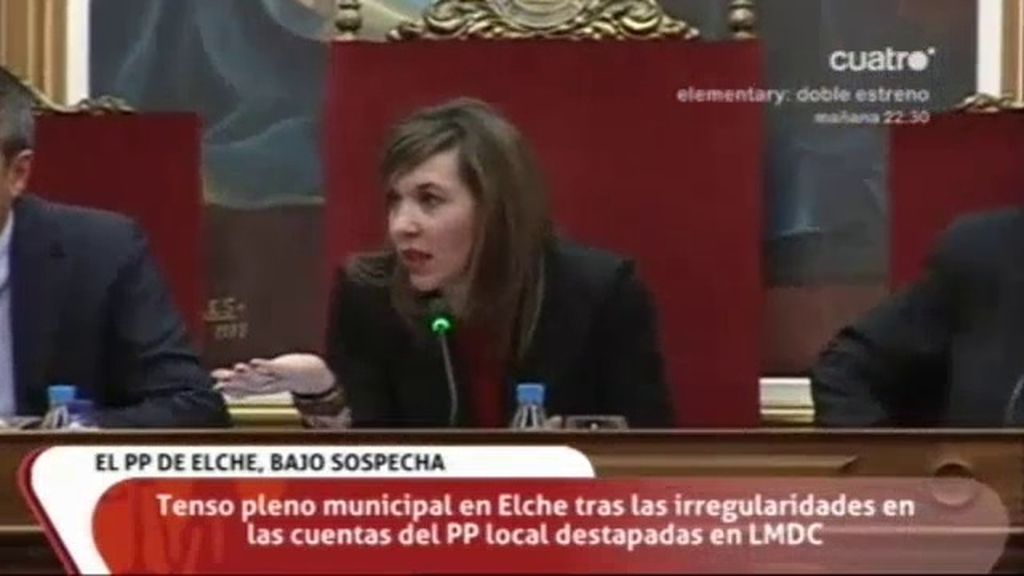 Tenso pleno en Elche tras las irregularidades en las cuentas del PP local