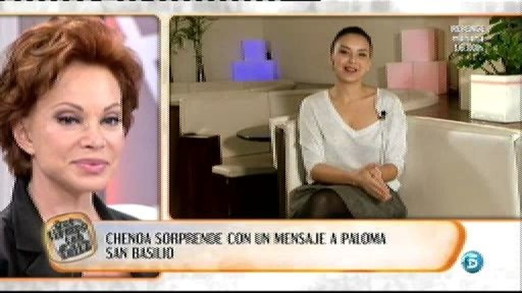 La cantante Chenoa también manda un mensaje a Paloma