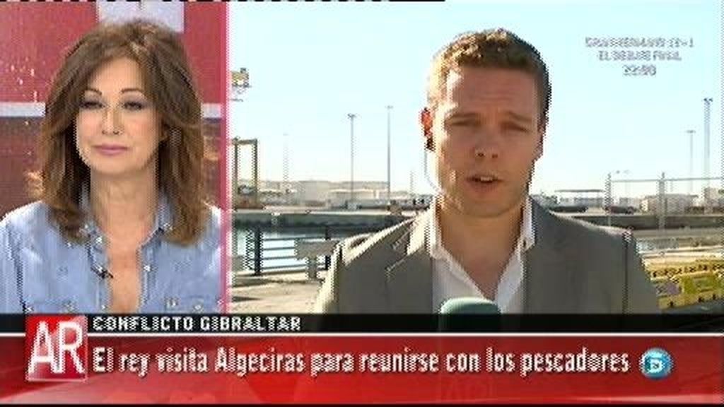 El Rey visita Algeciras para reunirse con los pescadores