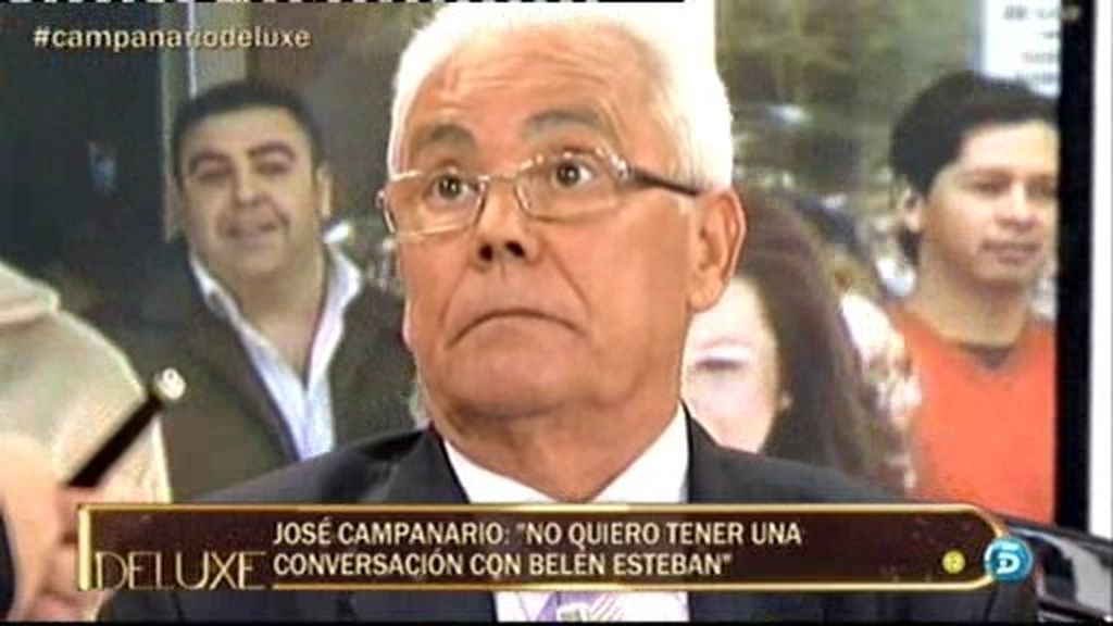 José Campanario: "No quiero tener una conversación con Belén Esteban"