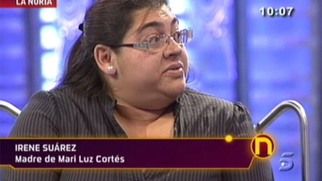 La madre de Mari Luz en La Noria