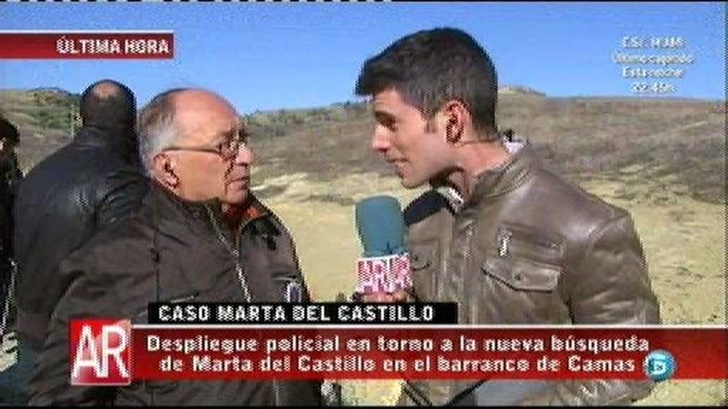 El abuelo de Marta: "Es una noticia agradable saber que el juez ha ordenado la búsqueda"