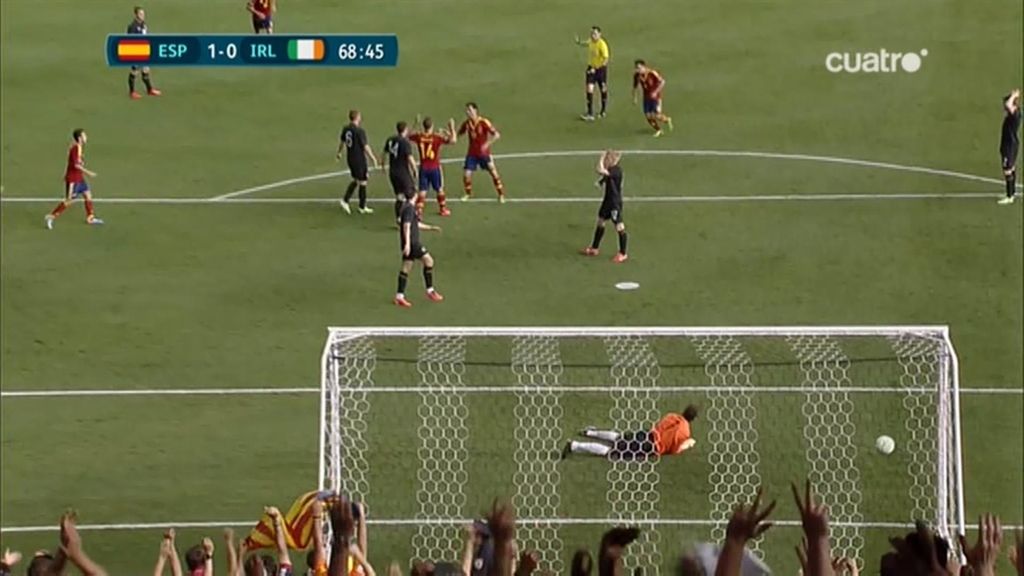 Gol: España 1-0 Irlanda (min. 68)