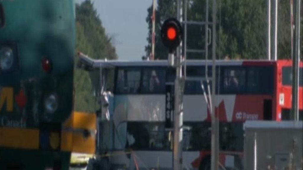 Accidente mortal entre un tren y un autobús en Canadá
