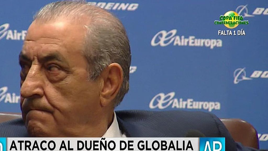 Juan José Hidalgo, presidente de Globalia, atracado en el garaje de su empresa