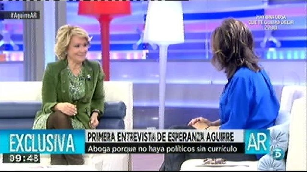 Ana Rosa le ofrece trabajo a Aguirre