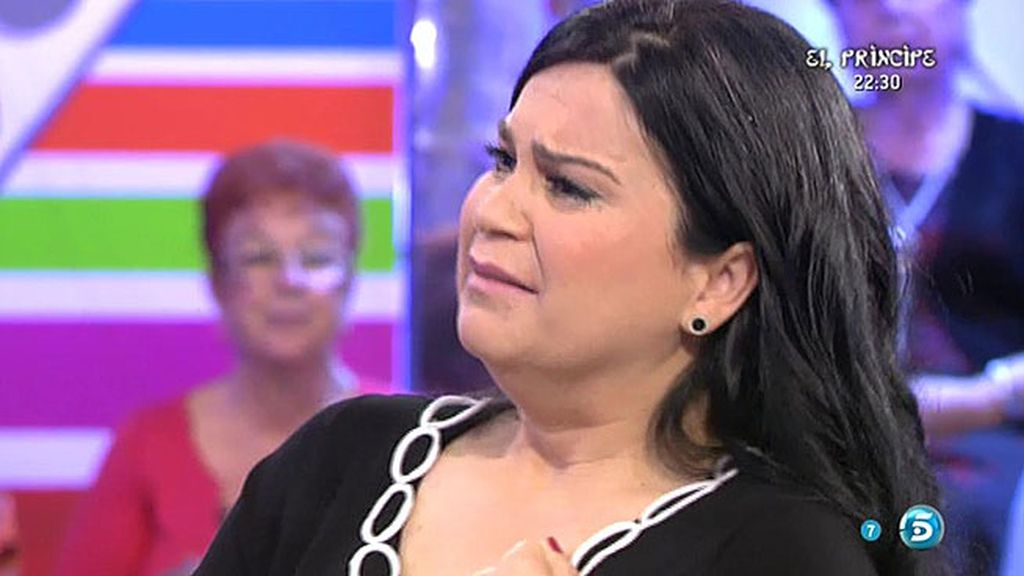 Pepi Valladares se emociona después de cantar una canción de Isabel Pantoja
