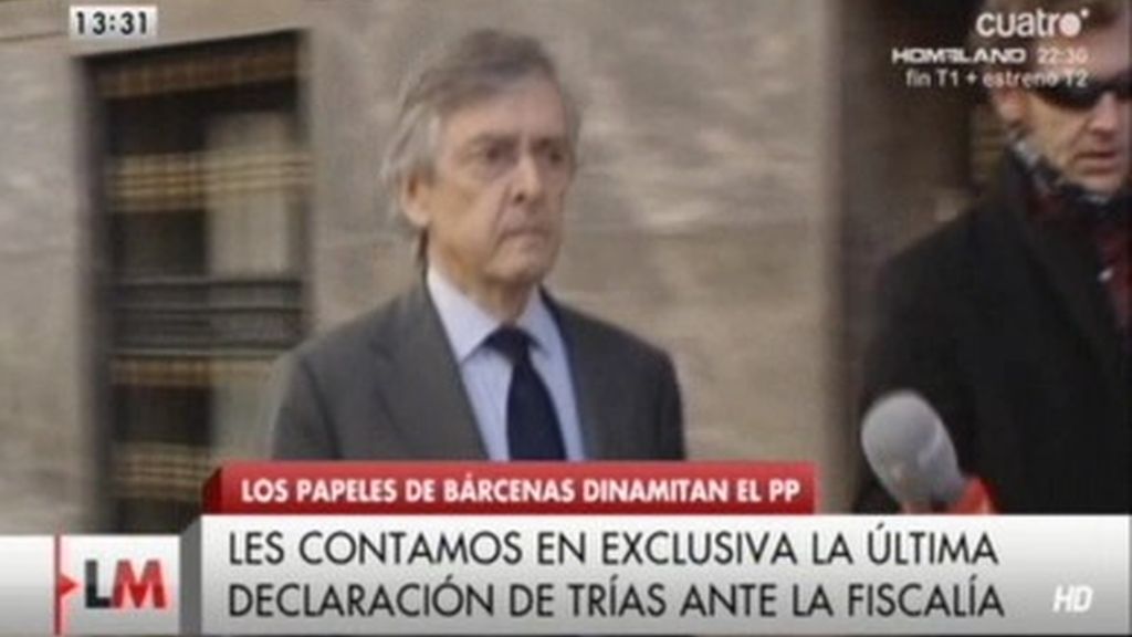 Jorge Trías confirma al juez que vio los papeles de Luis Bárcenas