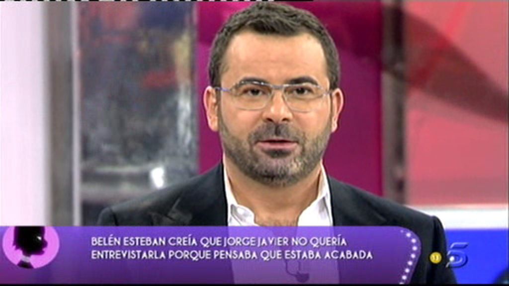 Jorge Javier Vázquez: "Nunca trabajaré con malas personas"