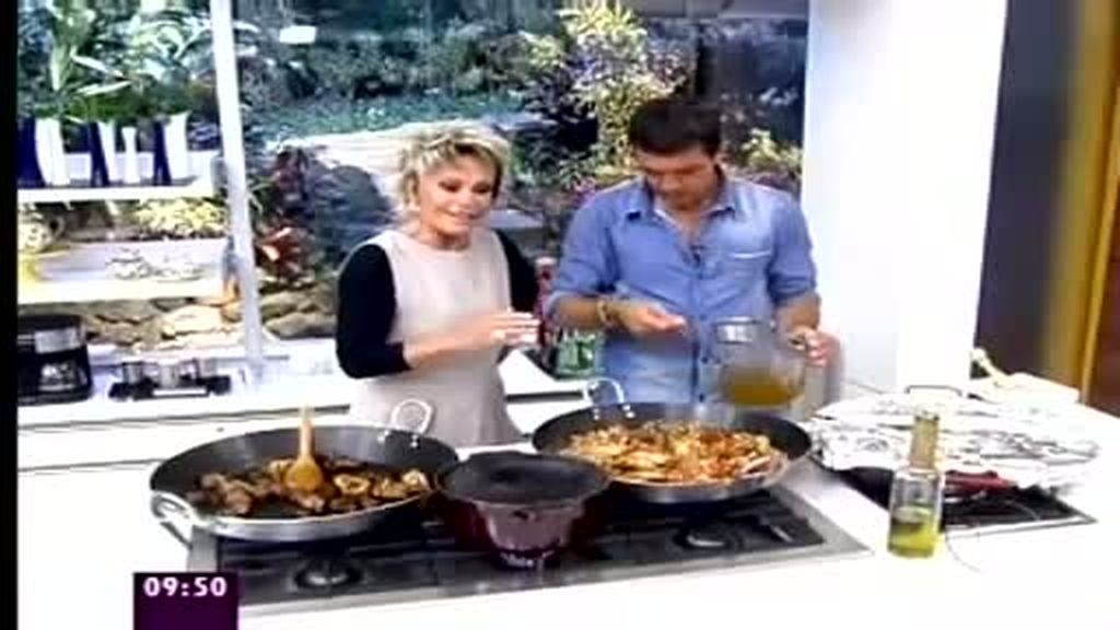 La paella de Antonio Banderas La paella de Antonio Banderas