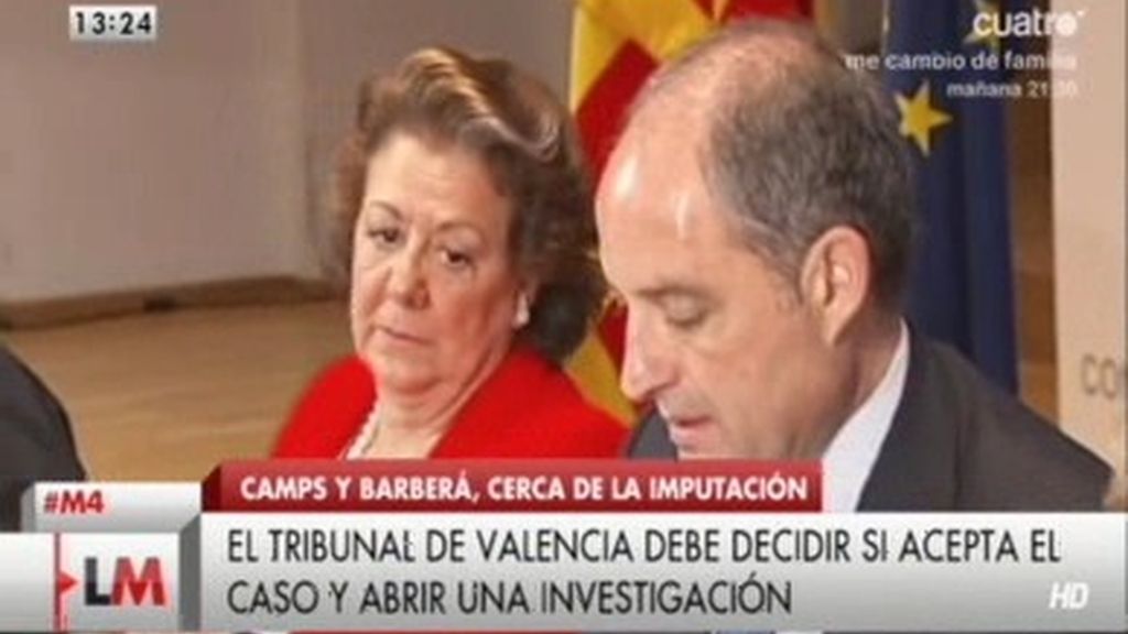 Camps y Barberá, cerca de la imputación