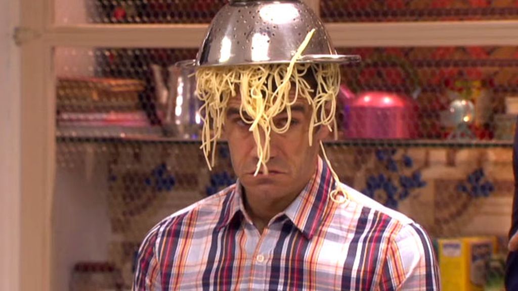 Un sombrero de espaguetis