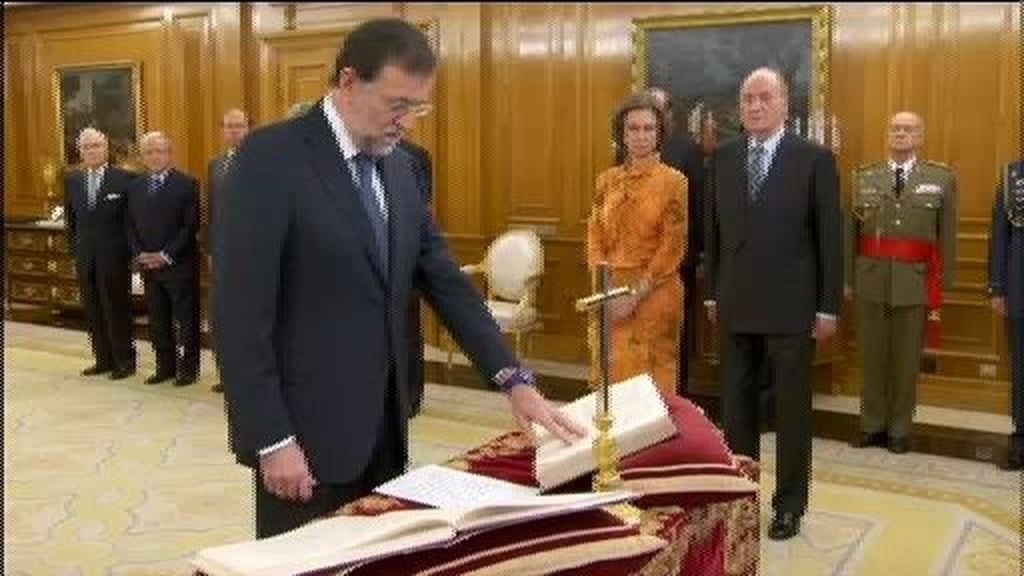 Rajoy jura su cargo de presidente del Gobierno
