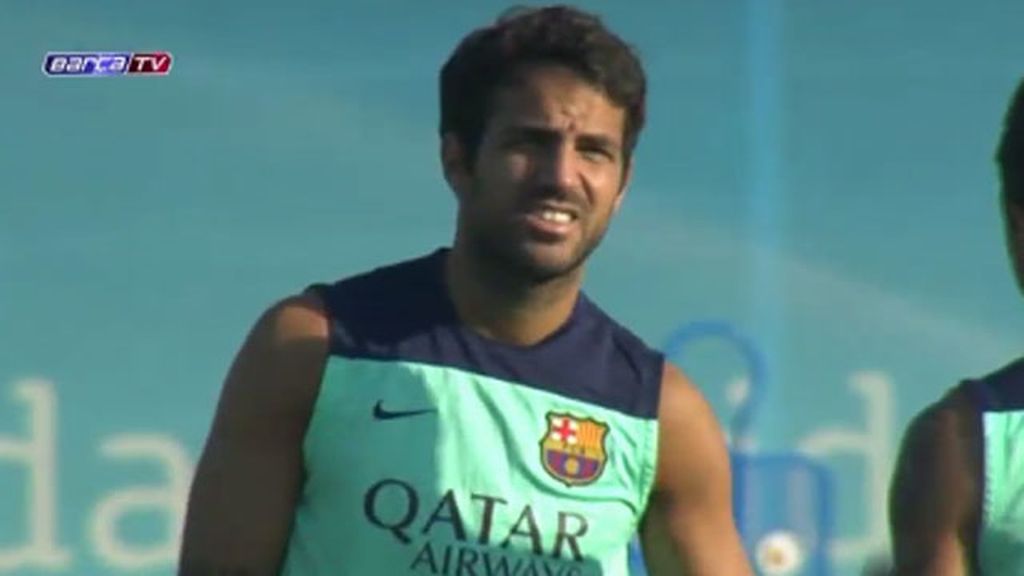 Cesc ya entrena con sus compañeros Cesc ya entrena con sus compañeros