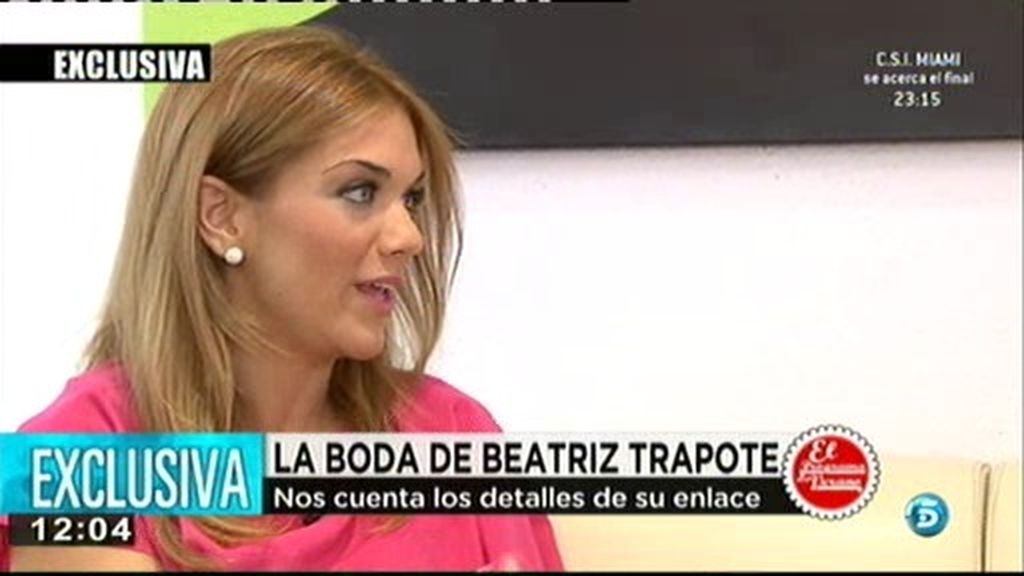 Beatriz Trapote: "Víctor y yo queremos ser padres"