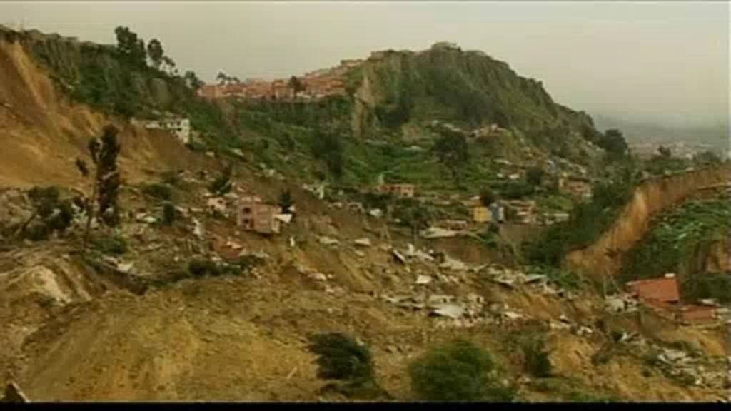 Corrimiento de tierras en Bolivia