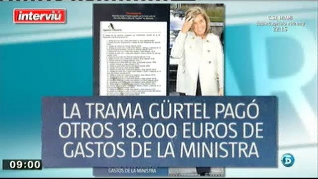 La trama Gürtel pagó otros 18.000 euros de gastos de la ministra, según 'Interviú'