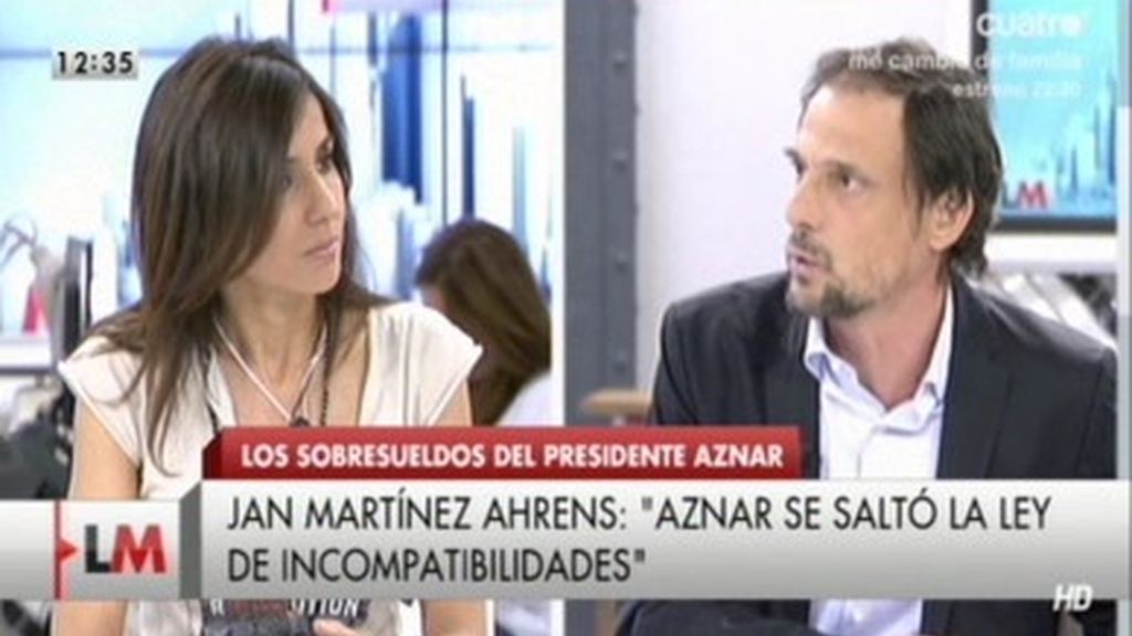 El intenso debate de ‘Las mañanas’ sobre los sobresueldos de Aznar