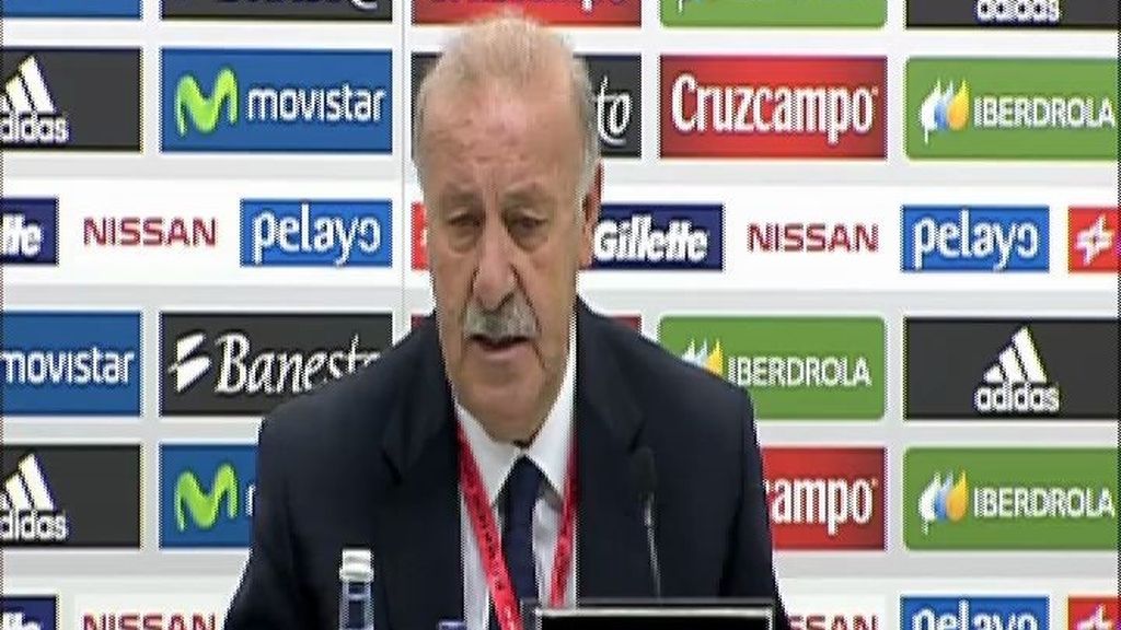 Del Bosque, decepcionado Del Bosque, decepcionado