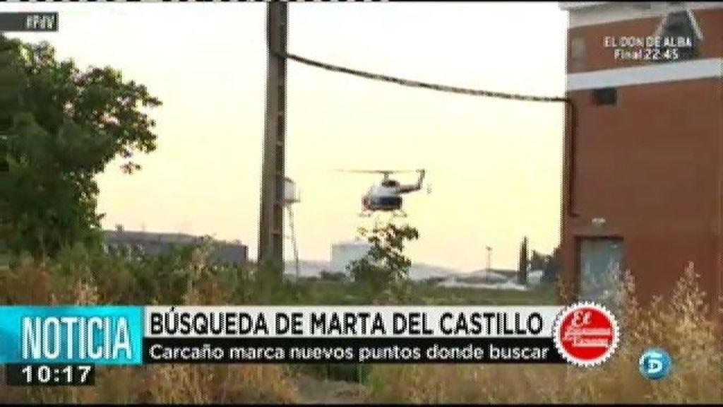 Un helicóptero con cámara térmica rastrea 'La Rinconada'