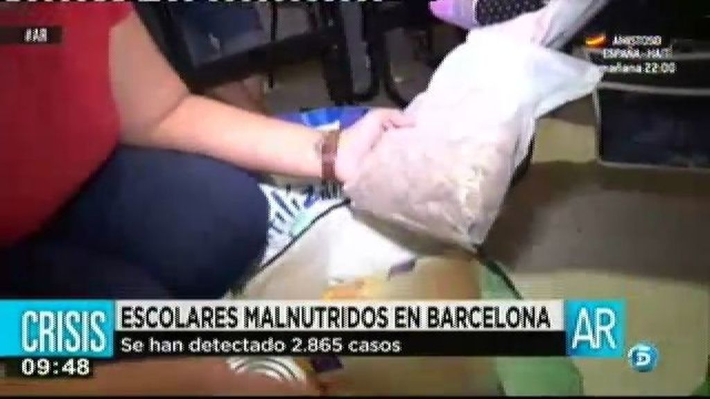 Se detectan 2.865 casos de escolares malnutridos en Barcelona
