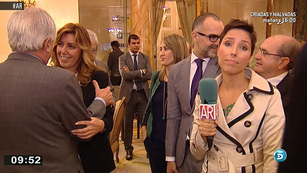 Susana Díaz no quiere hacer declaraciones a Marta Nebot Susana Díaz no quiere hacer declaraciones a Marta Nebot