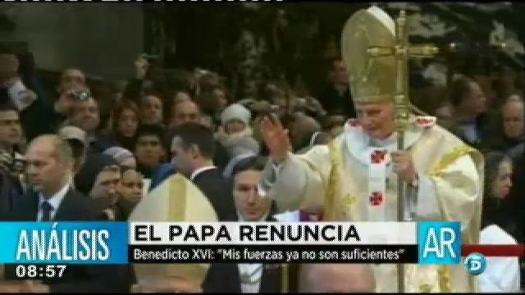 Benedicto XVI: "Mis fuerzas ya no son suficientes"