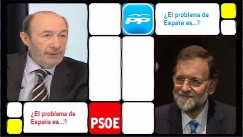 Rubalcaba y Rajoy, a fondo